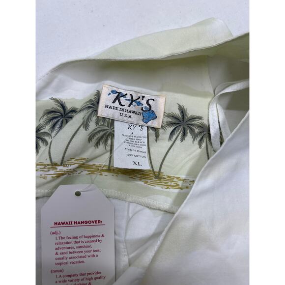 KY's Original Made in Hawaii USA Sleeveless Hawaiian Mini Dress . Size XL - Picture 5 of 7